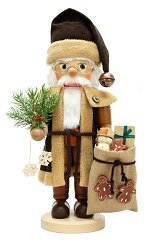 Santa & Gifts<br>Natural Ulbricht Nutcracker